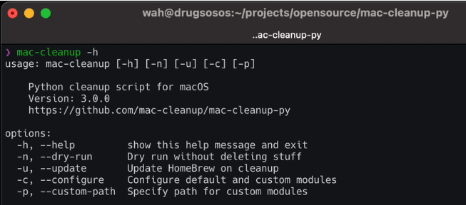 Python cleanup Screenshot