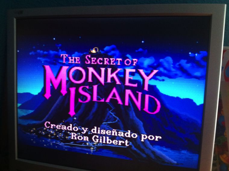 The Secret Of Monkey Island running on scummVM